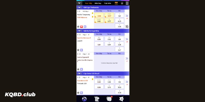 Mảng cá cược thể thao vẫn chưa được đầu tư nhiều