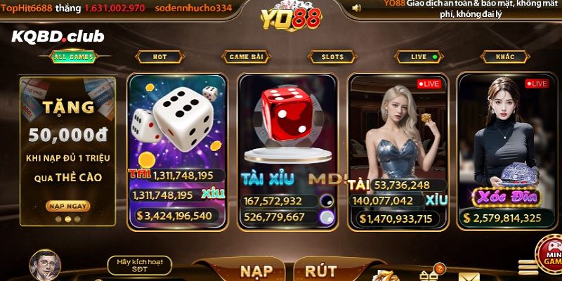 Tập hợp đa dạng thể loại cá cược tại YO88